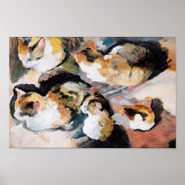 August Macke's Katzenstudien (Studie einer Katze) Poster