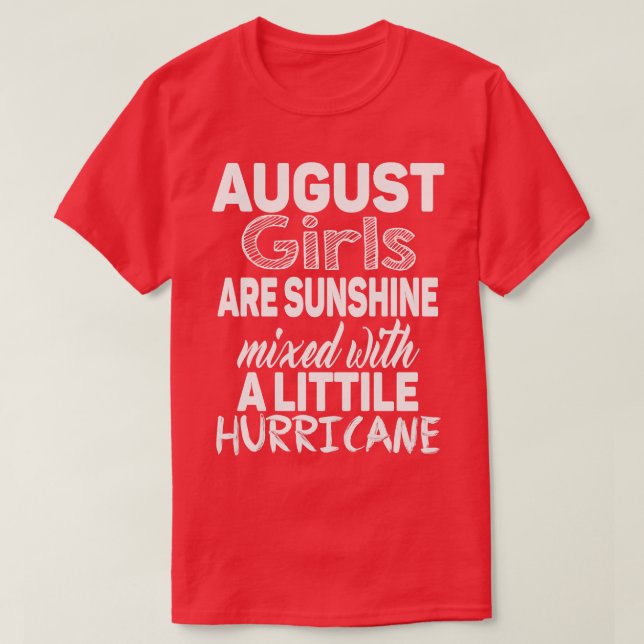 August Mädchen T-Shirt (Design vorne)