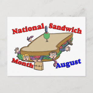 August - Nationalmonat Postkarte