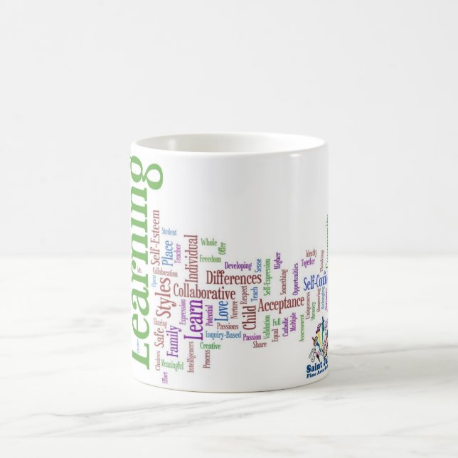 August Palladium Wordle 2009 mit SJFA Logo Kaffeetasse (Mittel)