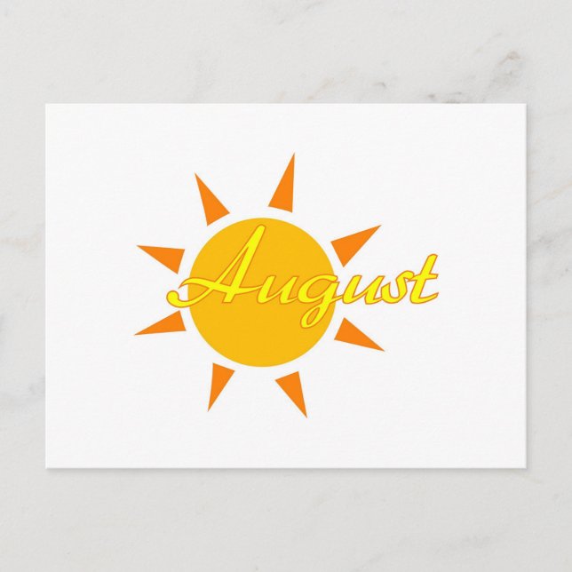 August Postkarte (Vorderseite)