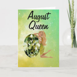 August Queen Birthday Card Karte