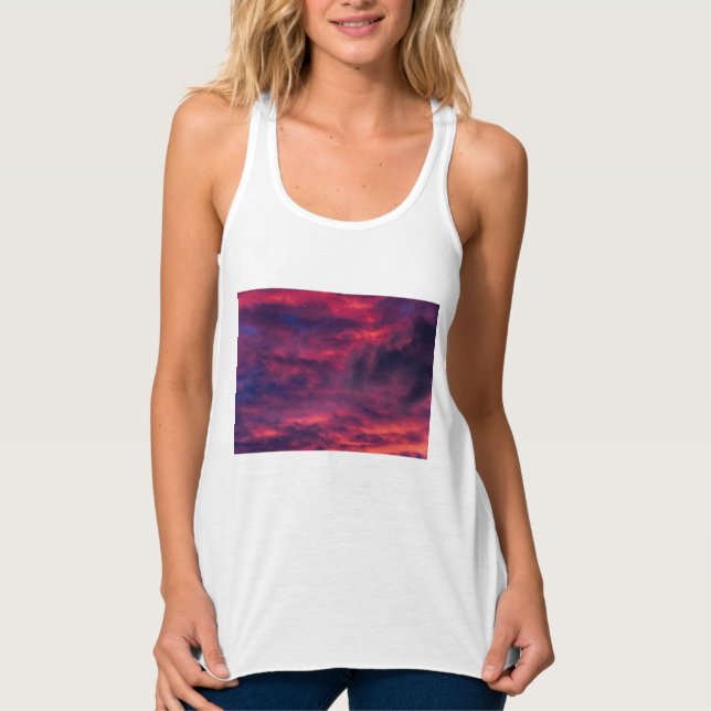 August rot tank top (Vorderseite)