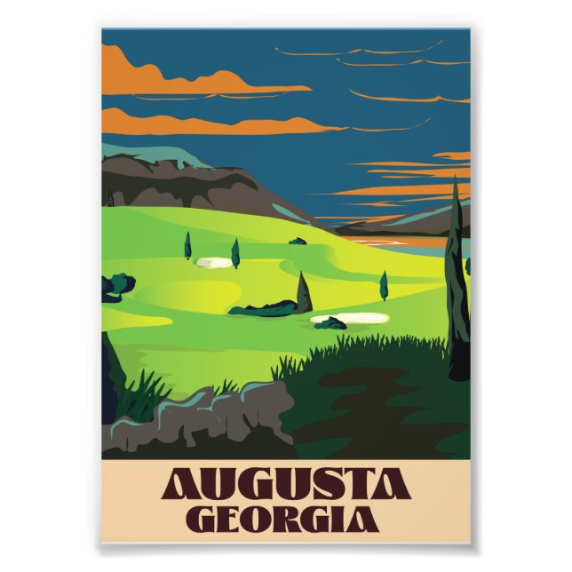 Augusta Georgia poster sur le golf (Devant)