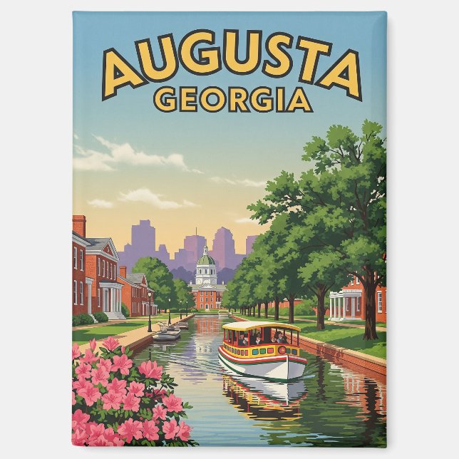 Augusta Georgia Reise Magnet (Vorderseite)