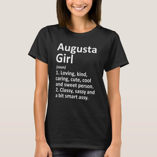 AUGUSTA GIRL GA GEORGIA Funny City Zuhause Roots G T-Shirt (Vorderseite)