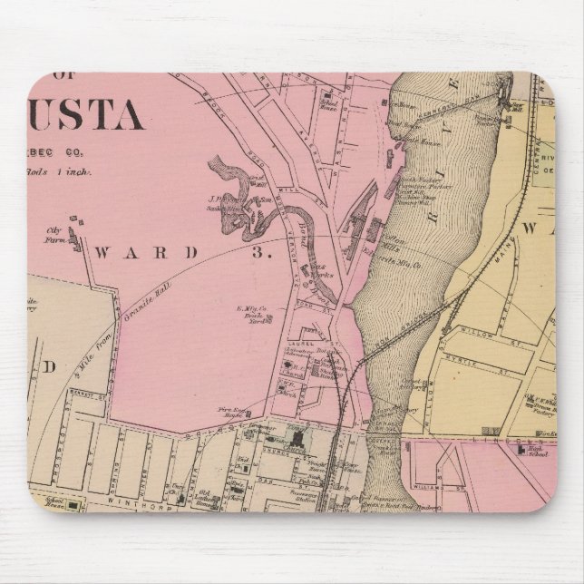 Augusta, Kennebec-Landkreis Mousepad (Vorne)