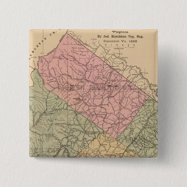 Augusta Landkreis, Virginia 2 Button (Vorderseite)