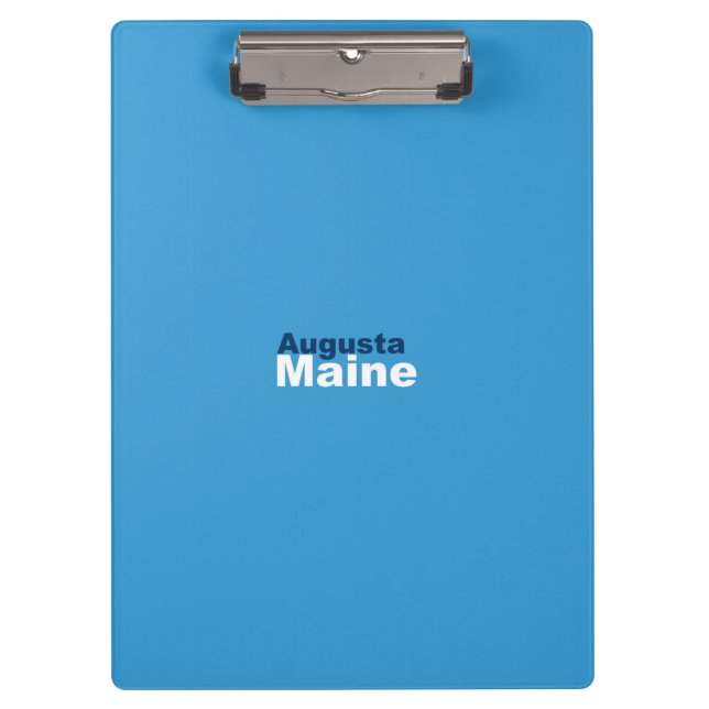 Augusta, Maine Clipboard Klemmbrett (Vorderseite)