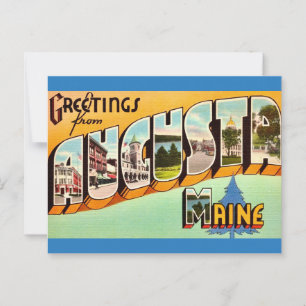 Augusta Maine Grüße Postcard Postkarte