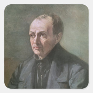 Auguste Comte Quadratischer Aufkleber