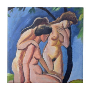 Auguste Macke Drei Akte Fliese