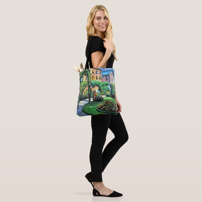 Auguste Macke - Gartenbild, beliebtes Gemälde, Tasche (Am Model)