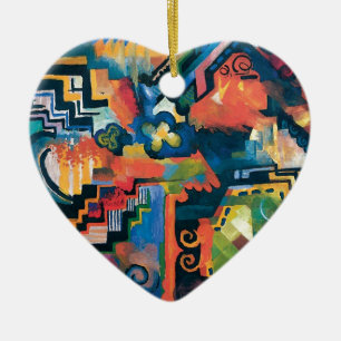 Auguste Macke - Hommage an Bach Abstrakte Moderne Keramikornament