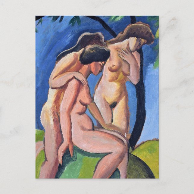 Auguste Macke Three Acts Postkarte (Vorderseite)