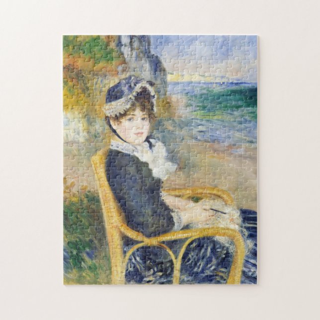 Auguste Renoir am Meer Portrait der Frau (Vertikal)