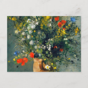 Auguste Renoir - Blume in einer Vase Postkarte