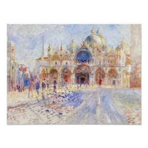 Auguste Renoir - der Marktplatz San Marco, Venedig Fotodruck