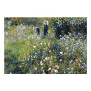 Auguste Renoir - Frau mit Parasol im Garten Fotodruck