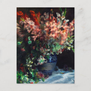 Auguste Renoir - Gladioli in einer Vase Postkarte