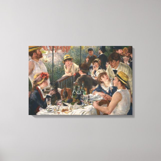 Auguste Renoir - Mittagessen im Party Leinwanddruck (Vorderseite)