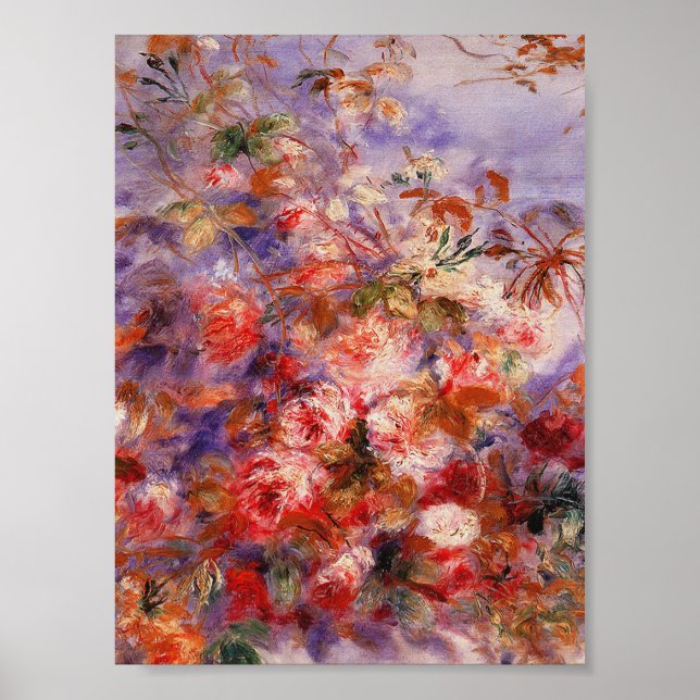 Auguste Renoir - Rose am Fenster Poster (Vorne)