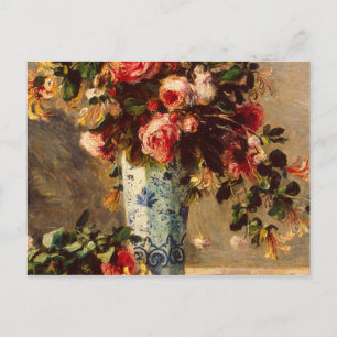 Auguste Renoir - Rose und Jasmin in einer Delft - Postkarte