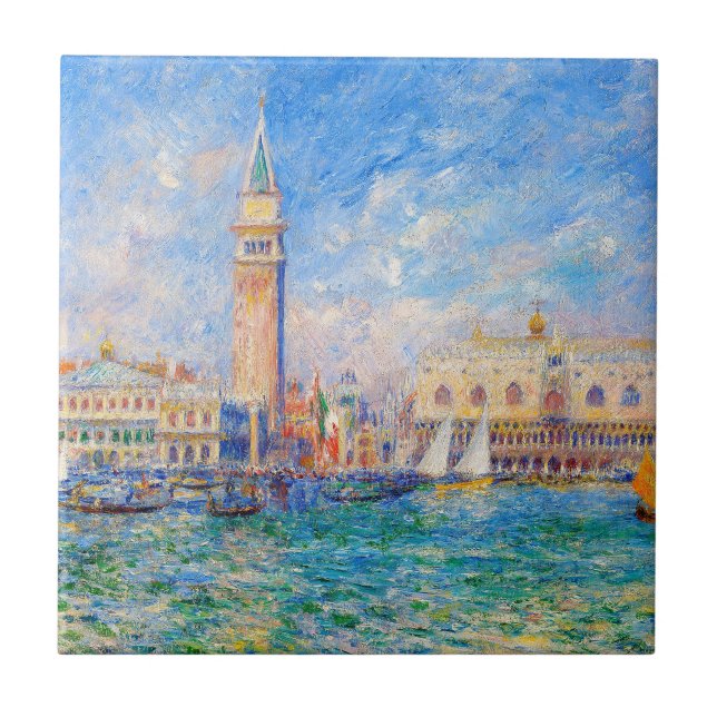 Auguste Renoir - The Doges Palace Venedig Fliese (Vorderseite)