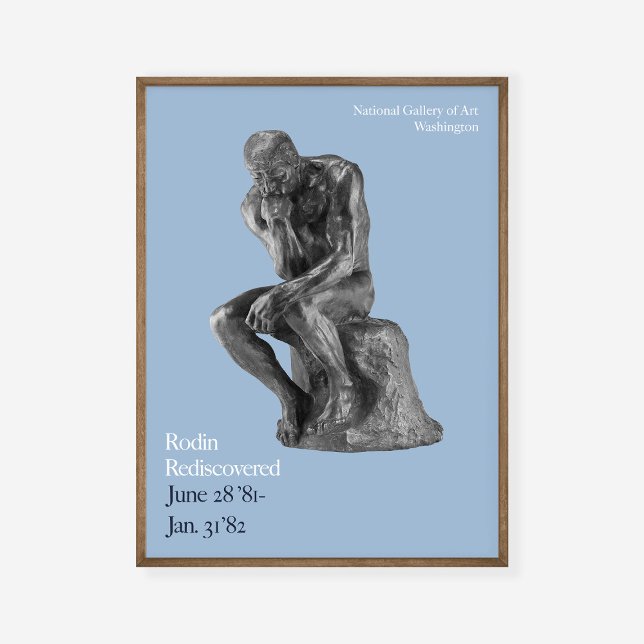 Auguste Rodin Thinker Kunstausstellung Print Poster (Von Creator hochgeladen)