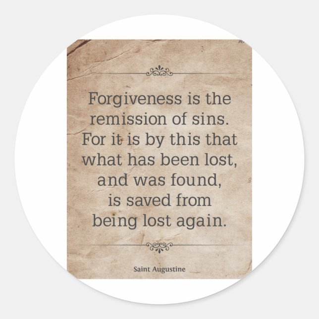 Augustine #2 runder aufkleber (Vorderseite)