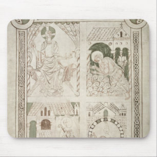 Augustine an den Füßen von Christus u. von Mousepad