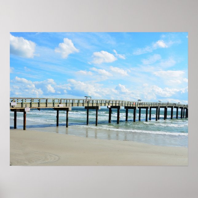Augustine Beach Angelrute Poster (Vorne)