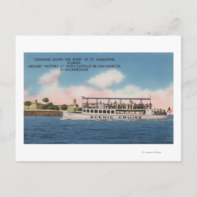 Augustine, Florida - Aussicht auf den Sieg Postkarte (Vorderseite)