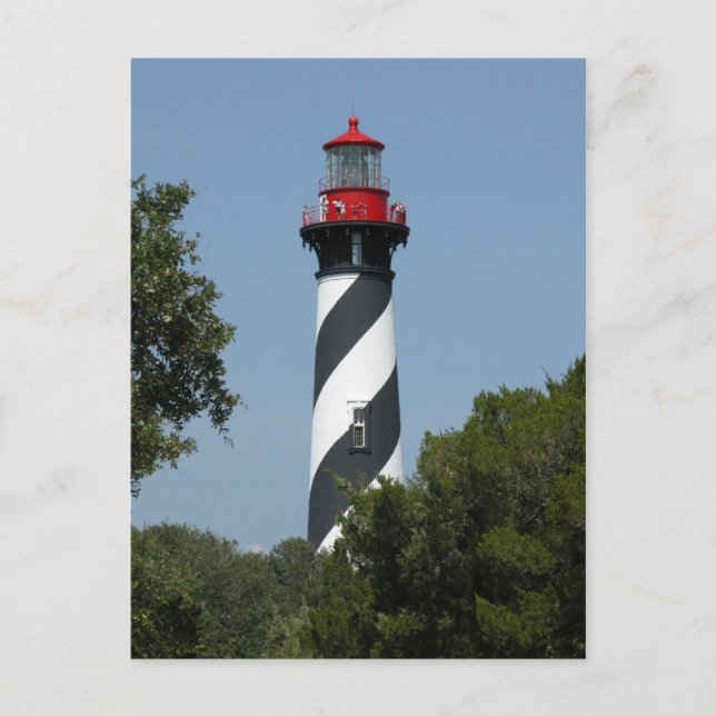 Augustine Florida Lighthouse Postkarte (Vorderseite)