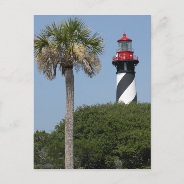 Augustine Florida Lighthouse Postkarte (Vorderseite)