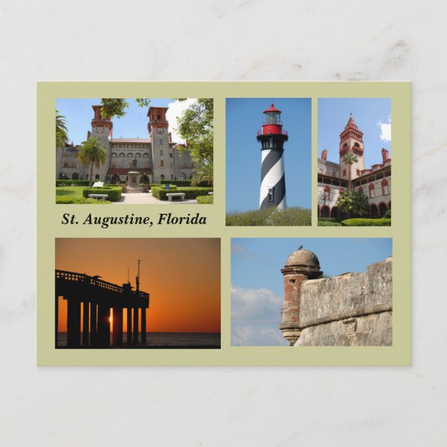 Augustine, Florida Postcard Postkarte (Vorderseite)