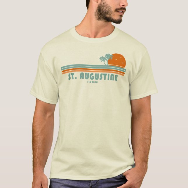 Augustine Florida Sun Palmen T-Shirt (Vorderseite)
