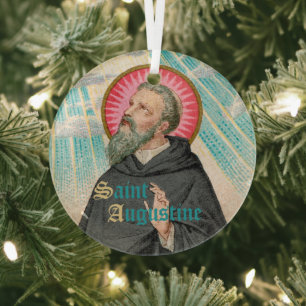 Augustine von Hippo (SAU 047; Einzelheiten) Ornament Aus Glas