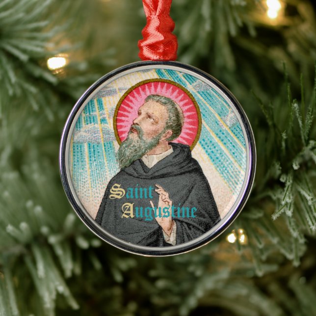 Augustine von Hippo (SAU 047; Einzelheiten) Ornament Aus Metall (Baum)