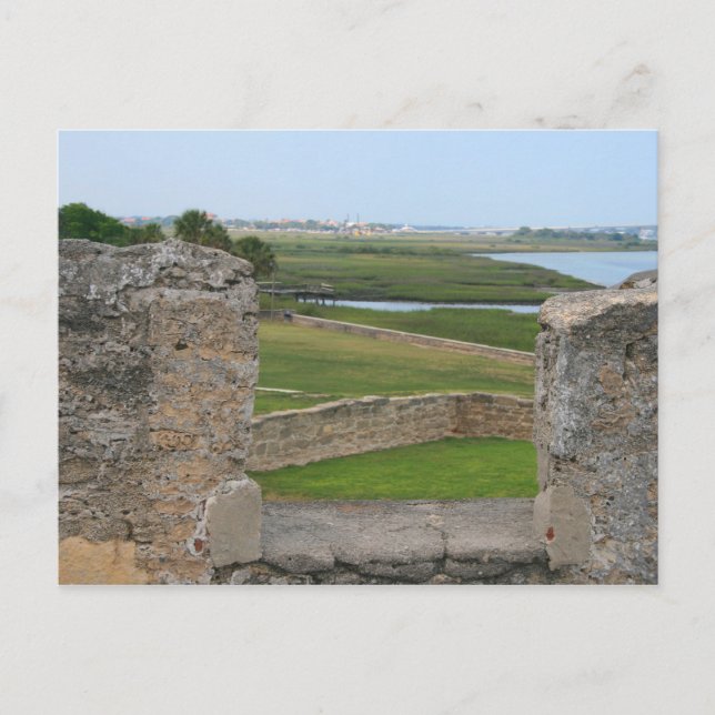 Augustiner Blick auf Schloss Postkarte (Vorderseite)