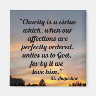 Augustiner Zitat Magnet