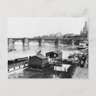 Augustus Bridge, Dresden, c.1910 Postkarte