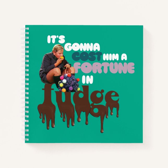 Augustus Gloop - A Fortune in Fudge Notizbuch (Vorderseite)