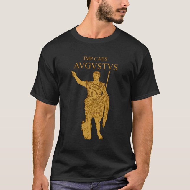 Augustus Statue-GoldT - Shirt (Vorderseite)