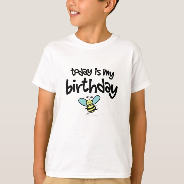 Aujourd'hui est mon T-shirt d'anniversaire (Devant)