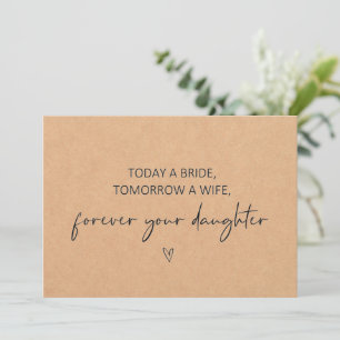 Aujourd'hui une mariée, demain une femme Carte Pla