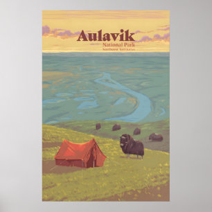 Aulavik-Nationalpark Nordwest-Territorien Kanada Poster