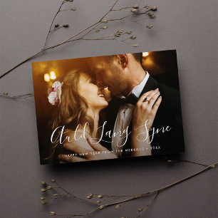 Auld Lang Syne Joyeux Carte photo du nouvel an