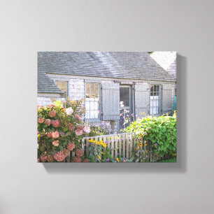 Auld Lang Syne Nantucket Cottage Leinwanddruck