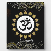 Aum Symbol Mantra Meditation Black and Gold